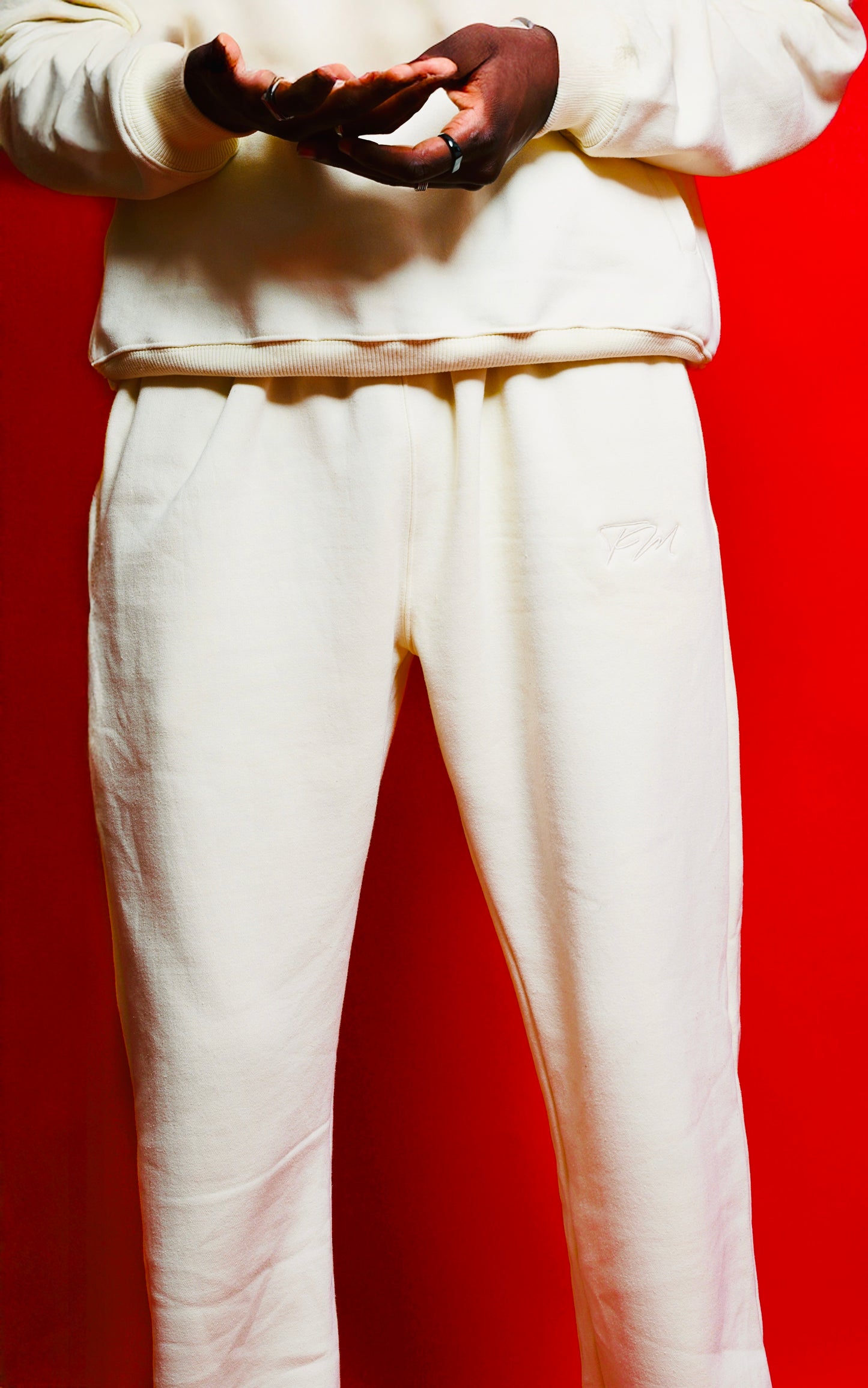 Bas de Jogging TM Crème – Édition Signature